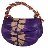 Beaded Copper Handle Purse
