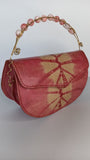 Beaded Copper Handle Purse (Rose Gold)