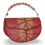 Beaded Copper Handle Purse (Rose Gold)