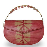 Beaded Copper Handle Purse (Rose Gold)